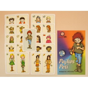 K&aacute;rtya C.P. Pajkos Peti Fekete P&eacute;ter dobozos