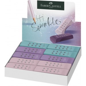 Rad&iacute;r FABER-CASTELL RollOn Sparkle pvc mentes vegyes sz&iacute;n r&oacute;zsa, lila, k&eacute;k 187310