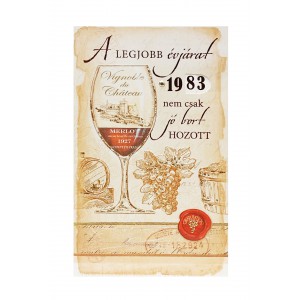 Képeslap 7 ARGUS 15-6305 Szülinap férfi Legjobb évjárat…tekerős