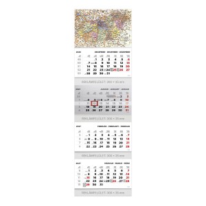 Speditőr napt&aacute;r T073-008 31,5x106,5 2027 4 t&ouml;mb&ouml;s  MO. T&Eacute;RK&Eacute;P k&eacute;ppel
