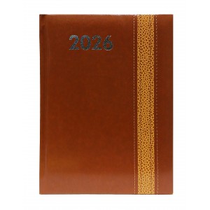 Napi agenda  SZEKSZÁRD  B6 2026  varrott REBEL barna