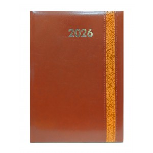 Heti agenda  SZEKSZÁRD  B5 2026  varrott REBEL barna