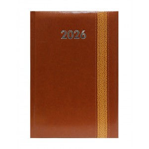 Napi agenda  SZEKSZÁRD  A5 2026  varrott REBEL barna