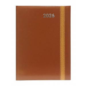 Heti agenda  SZEKSZÁRD  A4 2026 varrott REBEL barna
