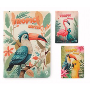 Füzet GIPTA Tropic Notes A4 karton borítással 60 lapos vonalas 7376