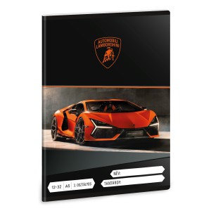 Füzet ARS UNA A5 12-32  3.o. vonalas Lamborghini  5446 25