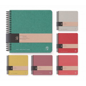 Spir&aacute;lf&uuml;zet GIPTA Port 16x16 cm kem&eacute;ny bor&iacute;t&aacute;ssal  80 lapos vonalas 7043