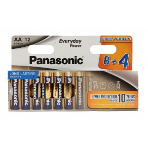 Elem PANASONIC tartós alkáli elem ceruza LR06EPS-12HH   AA  8+4