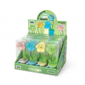 Lámpa  LEBEZ Bluebell 4 szín 4,2*12*4,2cm 12 dbdisplay 82046