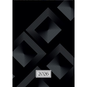 Napi agenda  OFFICE 21  A5 2026 papírborítós Dark