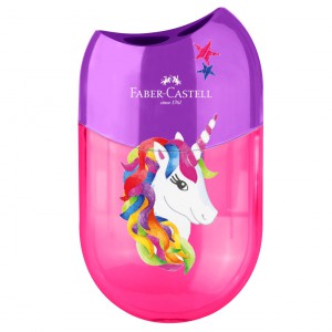 Hegyező FABER-CASTELL 2 lyuk&uacute; tart&aacute;lyos unikornis 183553