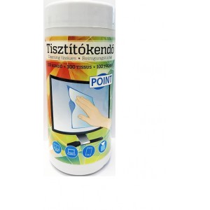 Tisztító kendő POINT monitorhoz 100db adagoló dobozban