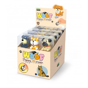 Radír LEBEZ Puppy Woof 24 dbdispl 82078