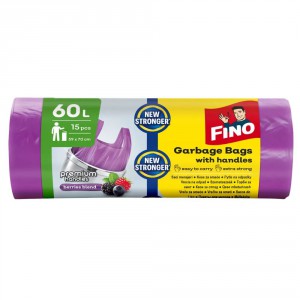 Szemeteszs&aacute;k FINO 59x70 k&ouml;thető f&uuml;les erdei gy&uuml;m&ouml;lcs illat 60L  15dbtek