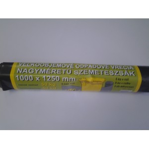 Szemeteszsák EKOZ 100X125 170 liter  PYT-0044 5dbcsg  40 mikr. 50kg-ig