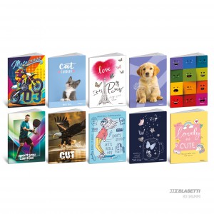 F&uuml;zet BLASETTI A5 80g  vonalas 42l BAMBINI 2026  10 dbcsg 9367M