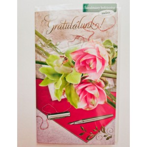 K&eacute;peslap 6 ARGUS 18-6003 Ballag&aacute;s. Gratul&aacute;lunk! R&oacute;zsasz&iacute;n vir&aacute;g tollal, zsebes