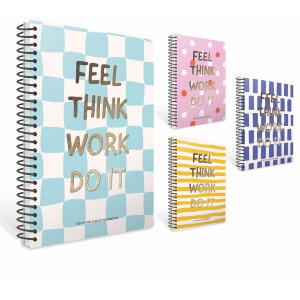 Spir&aacute;lf&uuml;zet GIPTA Feel  A4 karton bor&iacute;t&aacute;ssal 80 lapos kock&aacute;s 8373