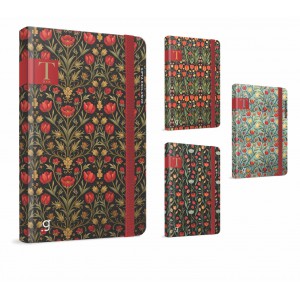 Be&iacute;r&oacute; GIPTA T-Book  13x21 cm kem&eacute;nyfedeles gumi z&aacute;r&oacute;szalaggal 96 lapos vonalas 8463