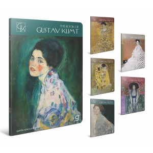 F&uuml;zet GIPTA Klimt  A4 karton bor&iacute;t&aacute;ssal 60 lapos kock&aacute;s 8424