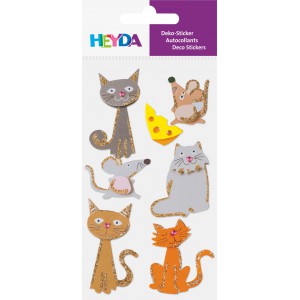 Matrica HEYDA  Macsk&aacute;k  7db-os  203780645