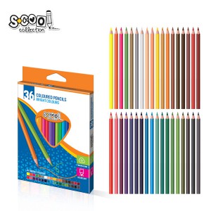 Sz&iacute;nes ceruza 36klt School Collection h&aacute;romsz&ouml;g  SC2747