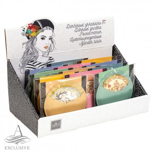 T&uuml;k&ouml;r ARGUS 7 cm kerek , vir&aacute;g mint&aacute;val 2371-8001