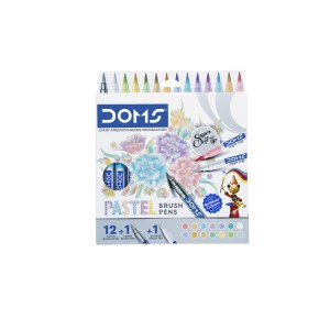 Rost ecsetir&oacute;n 14klt DOMS v&iacute;zb&aacute;zis&uacute; 12 pasztel sz&iacute;n+1 ez&uuml;st+1 sz&iacute;nkeverő toll, bliszteren N80620