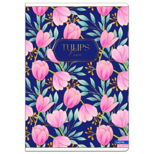 F&uuml;zet LASTVA A4  52 lap Tulips kock&aacute;s 232820