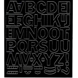 Öntapadós betű, szám GUNGL 1-2-3-5cm 1 íves kiszerelés