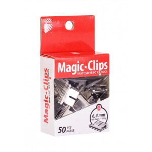 Iratcsíptető kapocs MAGIC CLIP 6,4mm 21-A 50db-os