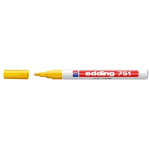 Lakkfilc EDDING 751 kerekített végű 1-2mm Sárga