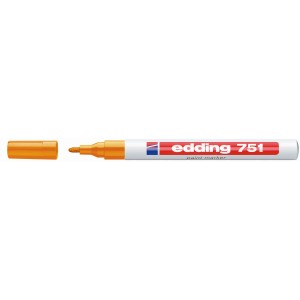 Lakkfilc EDDING 751 kerekített végű 1-2mm Narancs