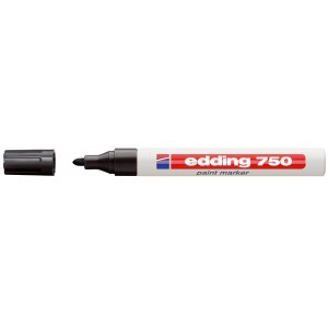 Lakkfilc EDDING 750 kerekített végű 2-4mm Fekete