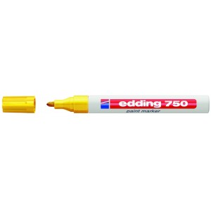 Lakkfilc EDDING 750 kerekített végű 2-4mm Sárga