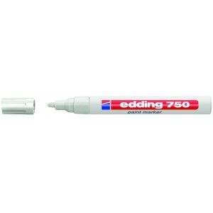 Lakkfilc EDDING 750 kerekített végű 2-4mm Fehér