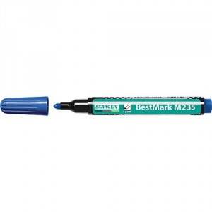 Marker permanent STANGER M235 1-3mm kerek&iacute;tett v&eacute;gű k&eacute;k  712001