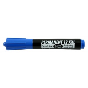 Marker Permanent 12 XXL vágott végű 1-4mm kék