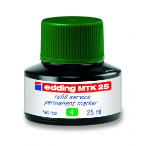 Utántöltő tinta EDDING markerhez perm. MTK25 25ml Zöld