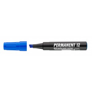 Marker ICO 12 permanent vágott végű 1-4mm kék
