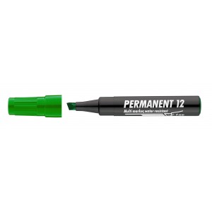 Marker ICO 12 permanent vágott végű 1-4mm zöld