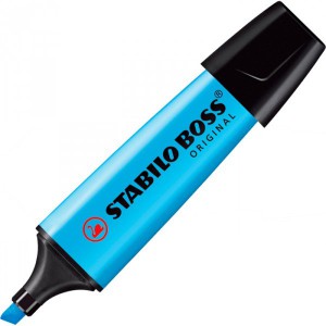 Szövegkiemelő STABILO Boss 2-5mm vágott végű kék  7031