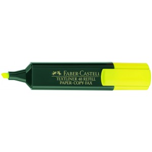 Szövegkiemelő  Faber-Castell 154807 vágott végű 5mm sárga