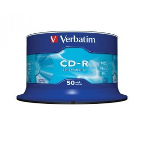 CD-R VERBATIM 700MB 52x 80min hengerben 50db CDV7052B50DL