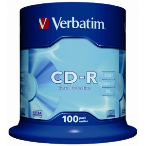 CD-R VERBATIM 700MB 80min heng.100db 52x CDV7052B100DL