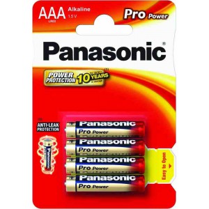 Elem PANASONIC Pro Power tartós mikro LR03PPG-4BP