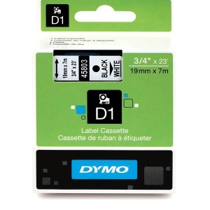 DYMO szalag 45803 19mm7m feketefehér